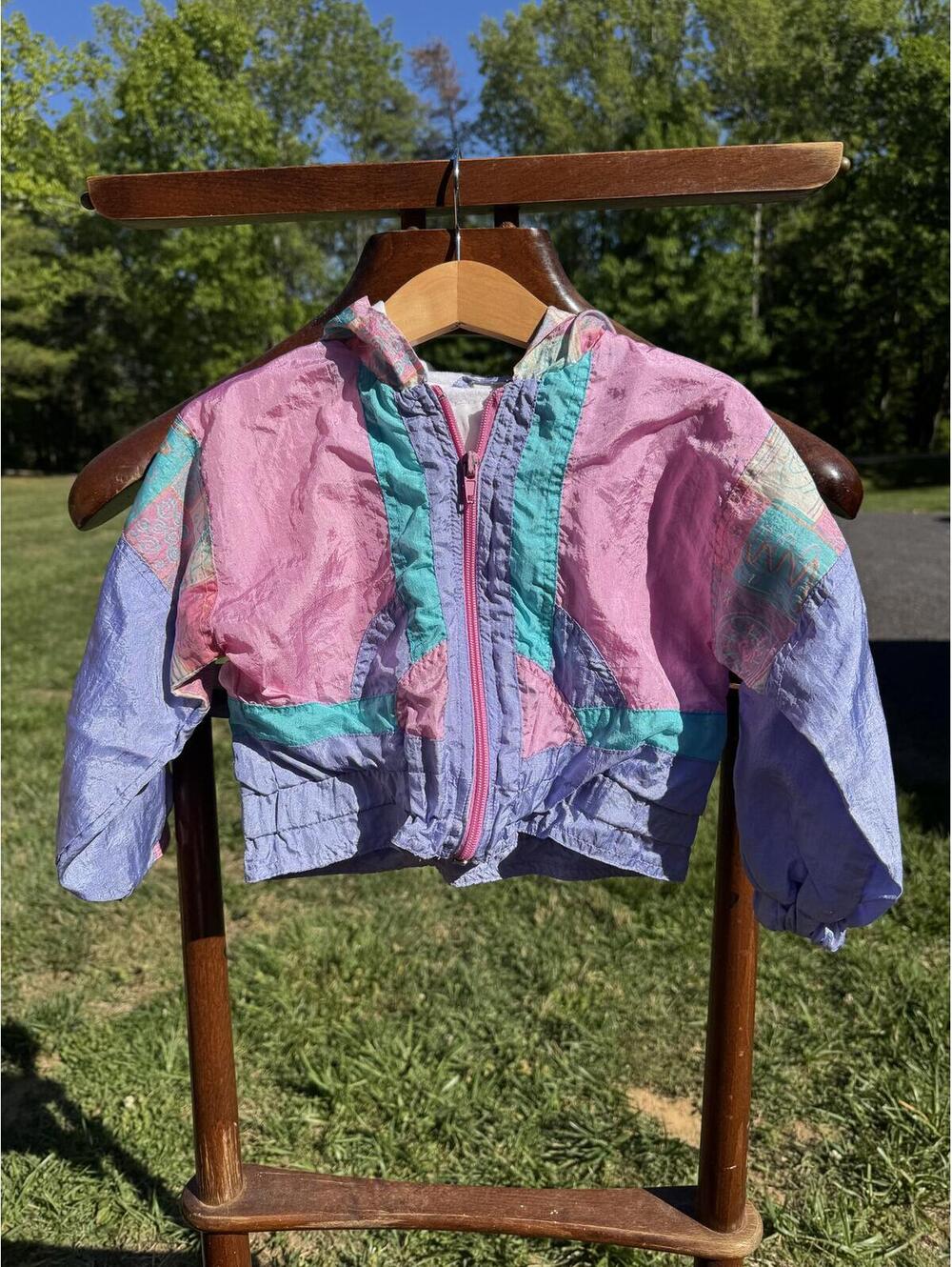 Vintage Colorblock Windbreaker Jacket for Kids - #11